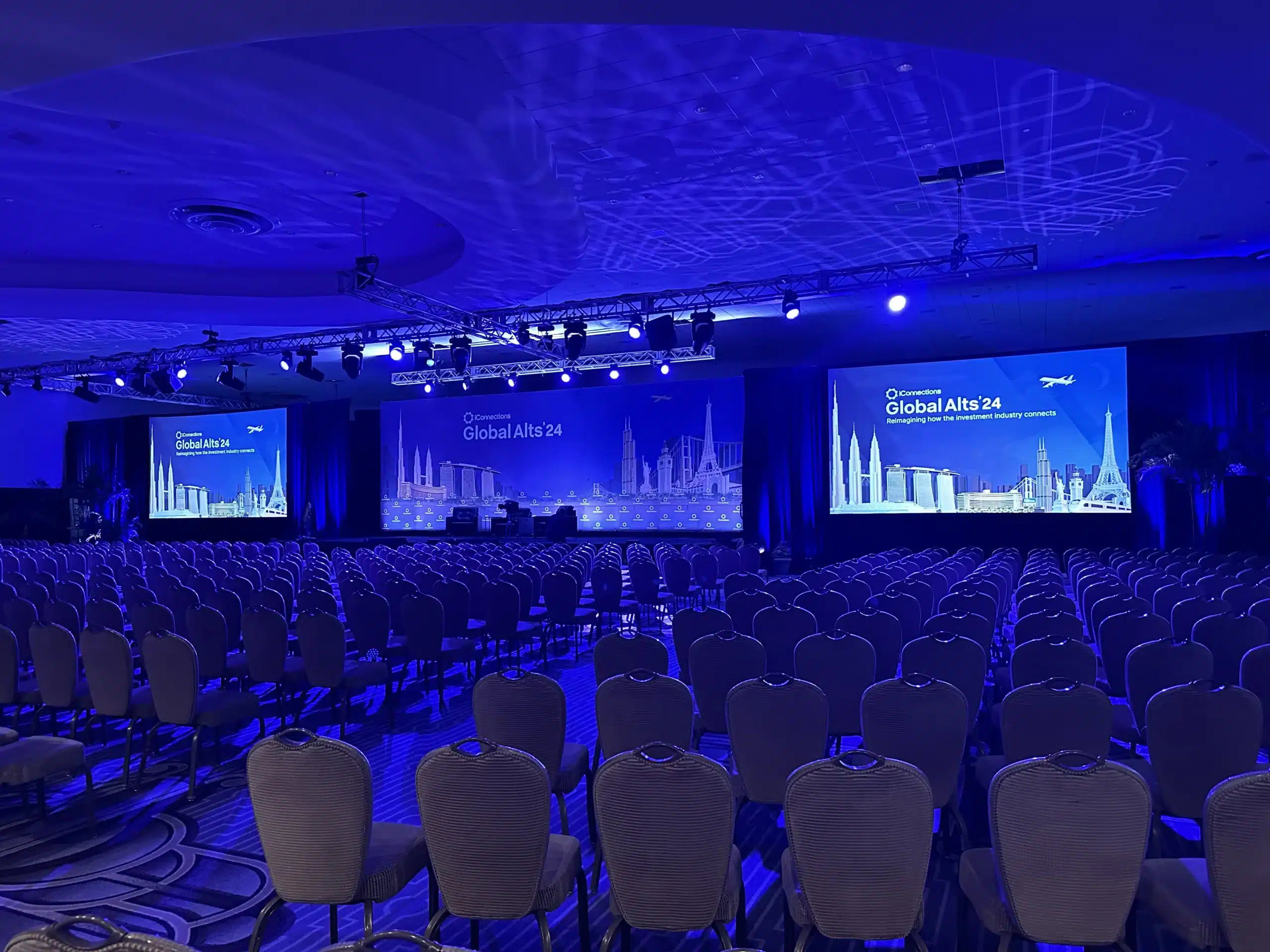 Global Alts Miami main stage with LED walls