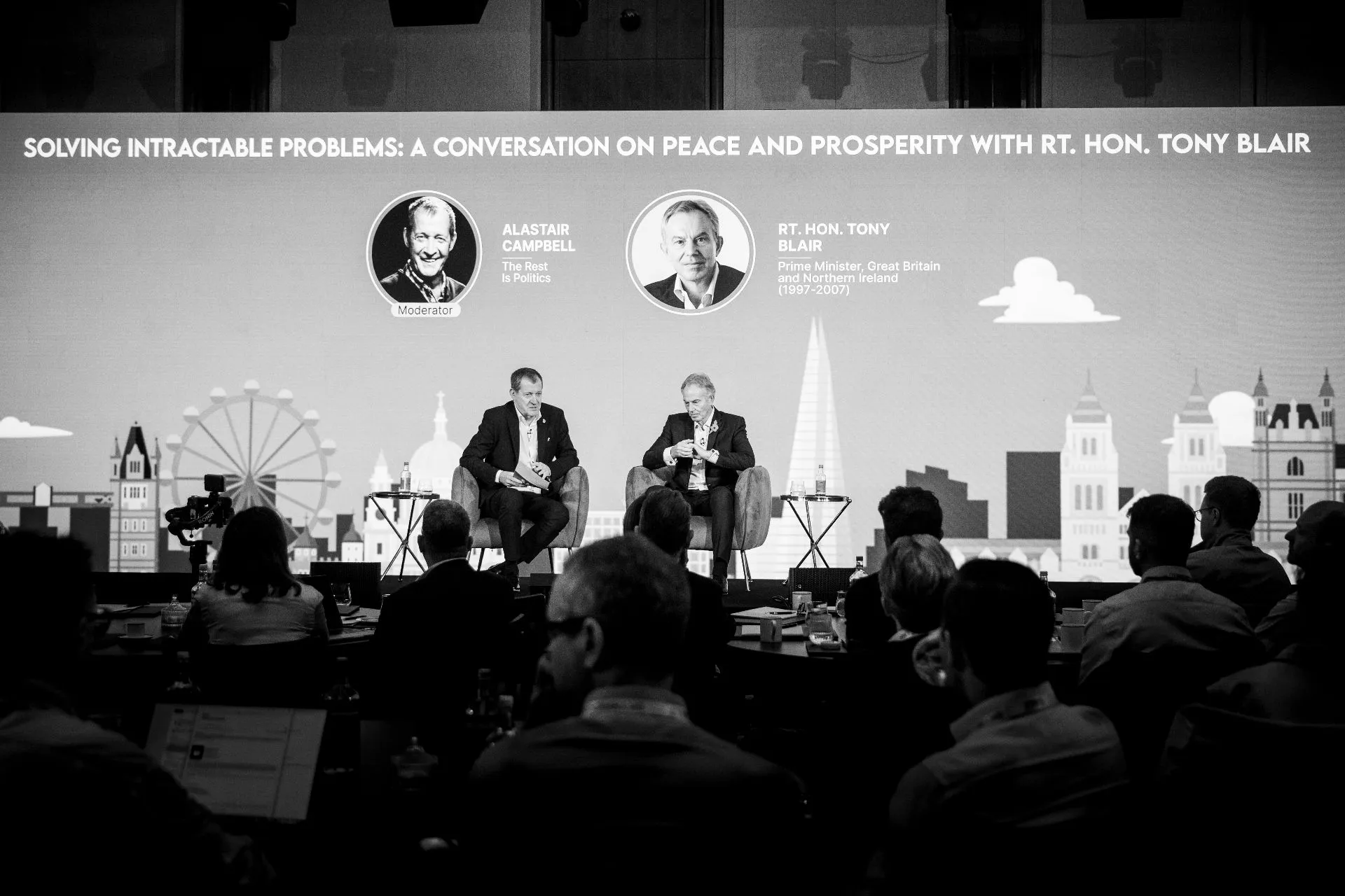 Tony Blair speaking at conference